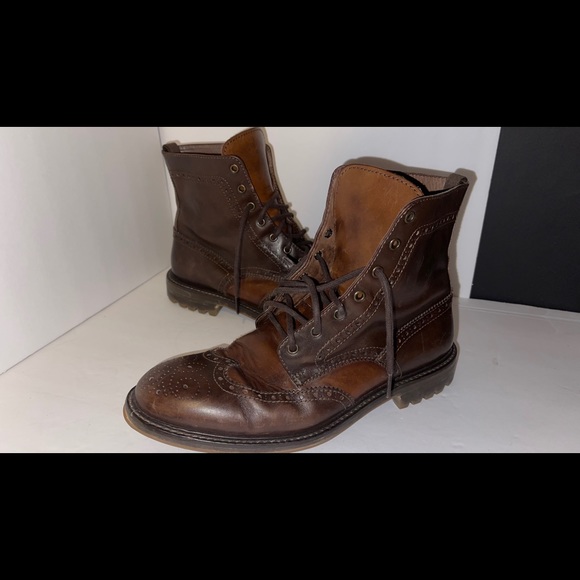 Men Gordon Rush leather boots size 10.5 - Picture 1 of 12